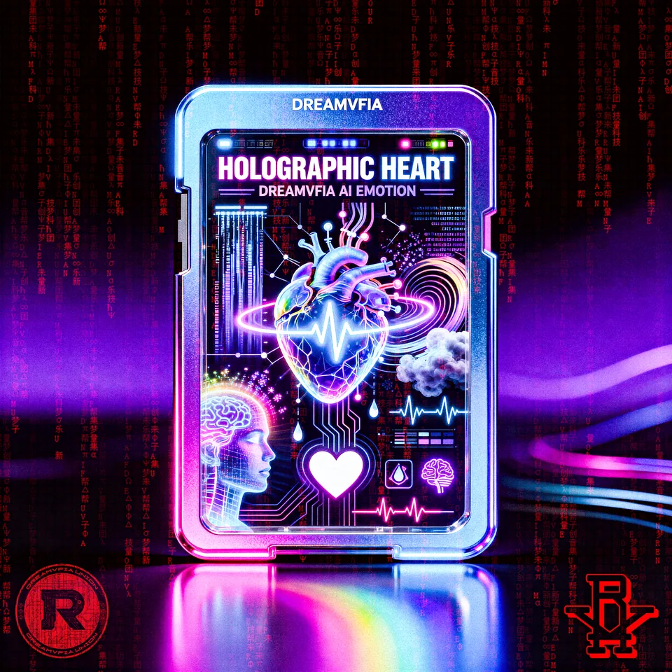 HOLOGRAPHIC HEART — DREAMVFIA AI EMOTION 07 RNOISE RECORDS track cover