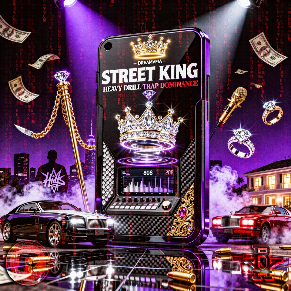 STREET KING - HEAVY DRILL TRAP DOMINANCE RNOISE RECORDS album cover
